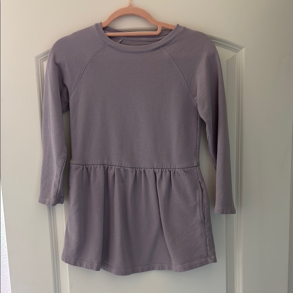 Purple Long Sleeve sweatshirt tunic and matching leggings